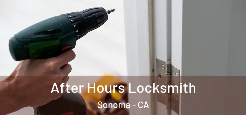 After Hours Locksmith Sonoma - CA