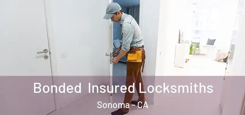 Bonded Insured Locksmiths Sonoma - CA