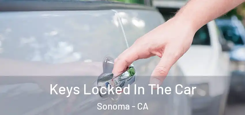  Keys Locked In The Car Sonoma - CA